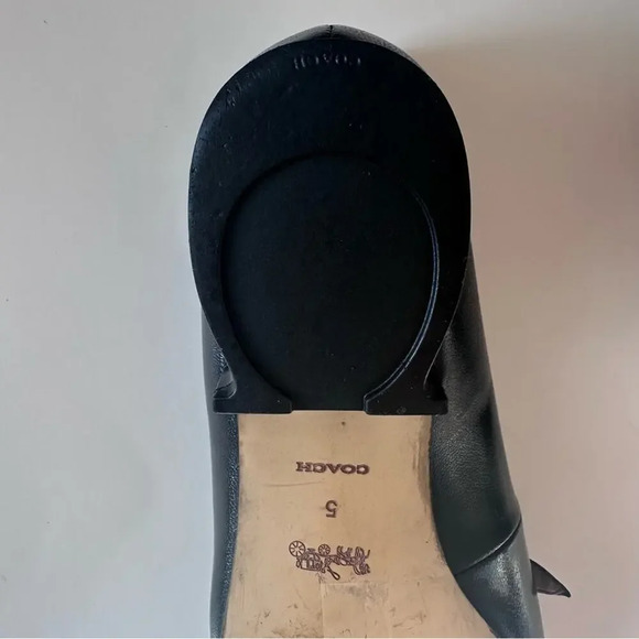 Coach Isabel Loafers in Black Leather Size 5B - Picture 7 of 14